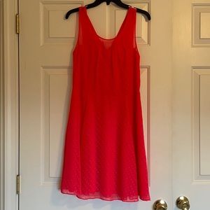 Hot pink sleeveless dress